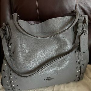 Coach Gray Leather Tote